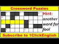 Crossword Puzzles-12 WordPuzzle Questions Tricky Questions Crossword puzzle in English QuizGame