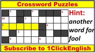 Crossword Puzzles-12 WordPuzzle Questions Tricky Questions Crossword puzzle in English QuizGame