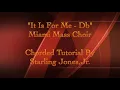 It Is For Me (Db) - Miami Mass Choir - Piano Tutorial
