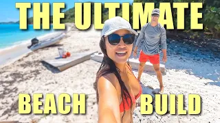 BUILDING THE ULTIMATE ISLAND BONFIRE WITH BEACH TREASURES – Ep 186