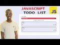 Build a Todo list app in HTML CSS JavaScript in 2022 JavaScript for Beginners tutorial