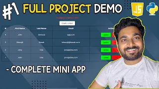 Build a Full Stack Web App with Python Flask JavaScript Mini Project Part 1