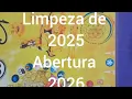 Lagu Limpeza de 2025 Abertura 2026 Mesa Radionica Prosperidade financeira 🙏🏼🌎