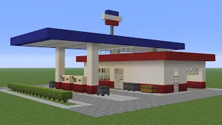 Minecraft - How to build a Gas Station 2