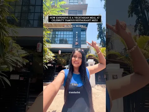 How Expensive Is a Vegetarian Lunch at Celebrity Favourite Restaurant Mizu | Anisha Dixit | #shorts