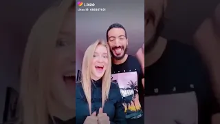 كرستينا ومصطفي شعبان كرستينا بتغني اغنيه أنتي بسكوتايه مقرمشه تحفه دندنها