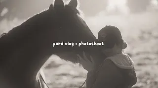 a cheeky lil yard vlog + photoshoot