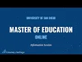 Master of Education Spring 2024 Information Session