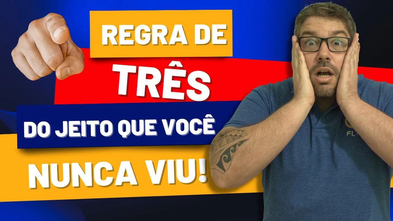 Aula de matemática para concurso - REGRA DE TRÊS do jeito que você nunca viu! #matemática