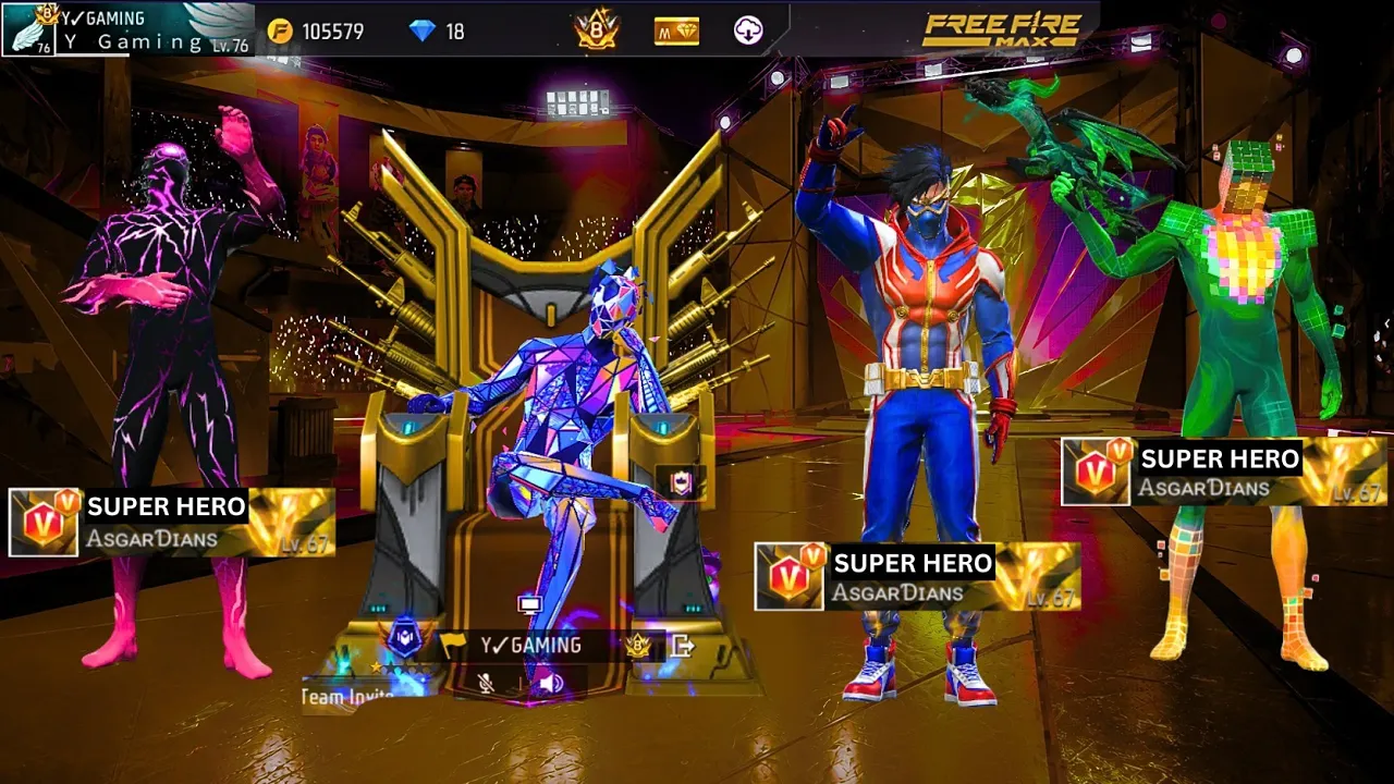 Fake vs Real Y GAMING 🤨🤫 SUPER HERO BUNDLE ❤🔥👿 No Internet Prank || 999+ Prank in Garena Free Fire🔥