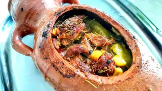 لحم علوش في القلة الجرة   على الطريقة التونسية التقليدية وصفة عيد الاضحى دندنها