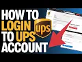 How to Login to UPS Account - Track Packages and Invoices