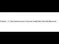 17 Max Subarray sum in an array using Prefix sum 2nd Approach