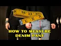 How to measure Denim Pants Inspection Audit