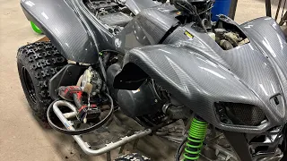 Maier USA Kawasaki Kfx700 headlight mounting how to installation