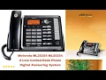 Motorola ML25254 ML25254 2 Line Corded Desk Phone Digital Answering System