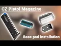 How to install a base pad on a CZ pistol magazine CZ Parts
