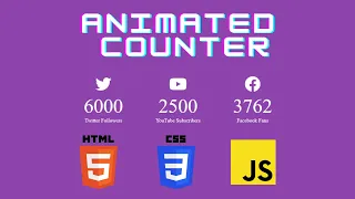 Animated Counter With JavaScript HTML CSS Project Jelly Coder