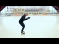 Hockey Skating Stride Introduction Drill One Leg C-Cuts