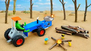 DIY Mini Tractor Making Modern Wood Sawing Machines For Village Infrastructure | Fun Science Project