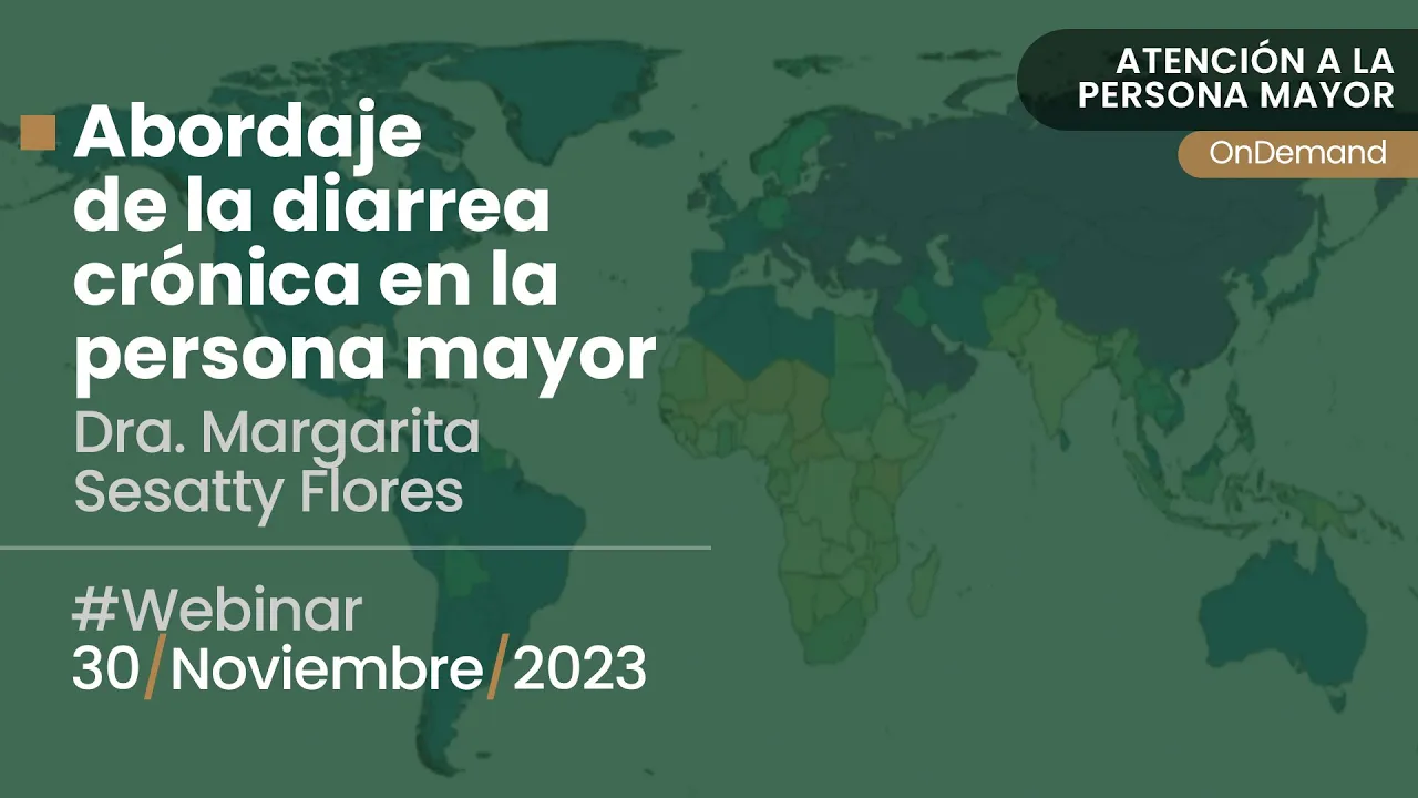 Webinar “Abordaje de la diarrea crónica en la persona mayor”.