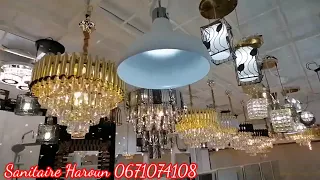 جولة في متجر سانيطير هارون ثريات عصرية وموديلات جديدة 2022 