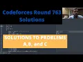 Codeforces Round 763 Div-2 Solutions Problems A B and C