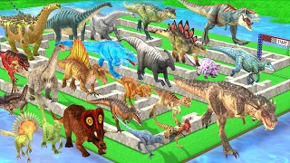 Dinosaurs Speed Race Maze Madness Run Which is the Fastest Dinosaur Animal Revolt Battle Simulator