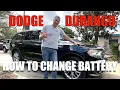 HOW TO CHANGE BATTERY ON DODGE DURANGO - FIX REPLACE REPAIR