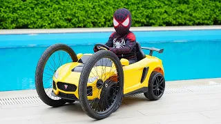 When the Car Wheel Falls Off! Hulk & Spider-Man’s Unexpected Chaos