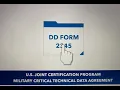 United States Joint Certification How to fill out the DD Form 2345 USA version open caption