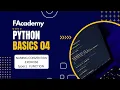 Python Basics 04 Getting Started - Naming Convention type Function and Exercise