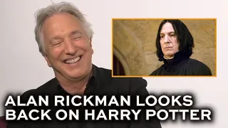 Alan Rickman reflecting on playing Snape in HARRY POTTER and his pride in the young actors 2015