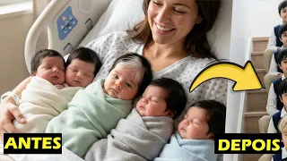 Mulher dá a luz a 5 BEBÊS RAROS e HOJE eles estão ASSIM!