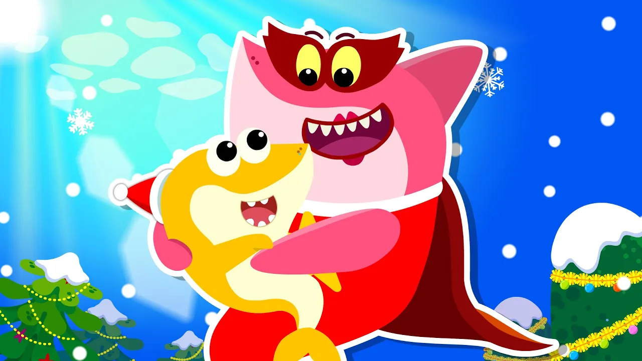 My Shark Mom Is Super Woman Christmas Shark Song Compliation |???? Carols for Kids 2021★ TidiKids