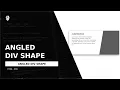 Angled Div Shape HTML5 CSS3