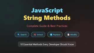 JavaScript String Methods The Ultimate Guide for Beginners
