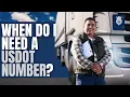 When Do I Need A USDOT Number If You Or Your Business Falls Under Any Of These Categories