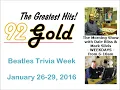 92 Gold Beatles Trivia Week Jan 26-29 2016 WRRN Warren PA