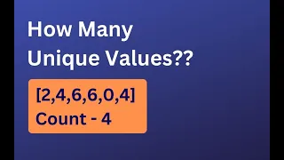Count Number of Unique Values Python Hindi