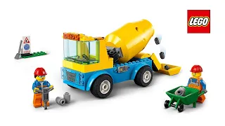 LEGO City  60325  Cement Mixer Truck  SPEED BUILD