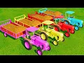 Download Lagu Mini Tractor with Colors - MANURE WORK with IRON WHEELS Tractors - Farming Simulator 22