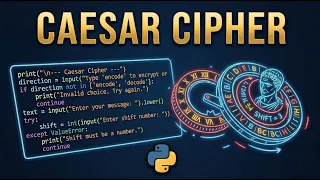 Build a Secret Message Encoder in Python Caesar Cipher Project