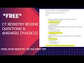 FREE CT Registry Review Questions and Answers PHYSICS ARRT
