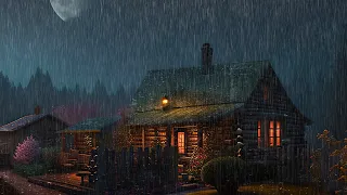 🌧️ Cozy Cabin in the Rain – Beautiful Piano & Rain Sounds for Sleep, Study and Relaxation 🌙