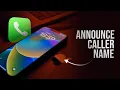 How to Announce Caller Name in iPhone tutorial