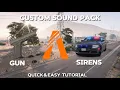 FiveM - GUN POLICE SIRENS Realistic Sounds ALL GUNS 2024 TUTORIAL