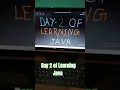 Day 2 of Learning Java Operators in Java