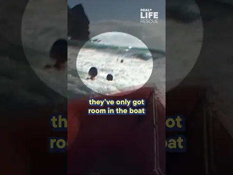 One minute playing on the shore, the next completely stranded in deep water... 😱🚨