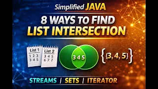 Find the Intersect from the two list using Java 8 Top 10 Java Coding Interview Question